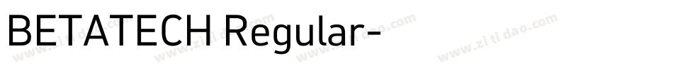 BETATECH Regular字体转换